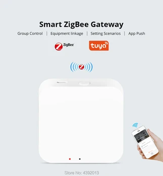 

Tuya ZigBee Smart Gateway Hub Smart Home Bridge Smart Life APP Wireless Remote Controller Works with Alexa Google Home