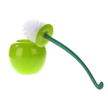 

Funny Cherry Design Toilet Bowl Brush Bathroom Cleaning Tool Holder With Base Toilet Brush Home Cleaner