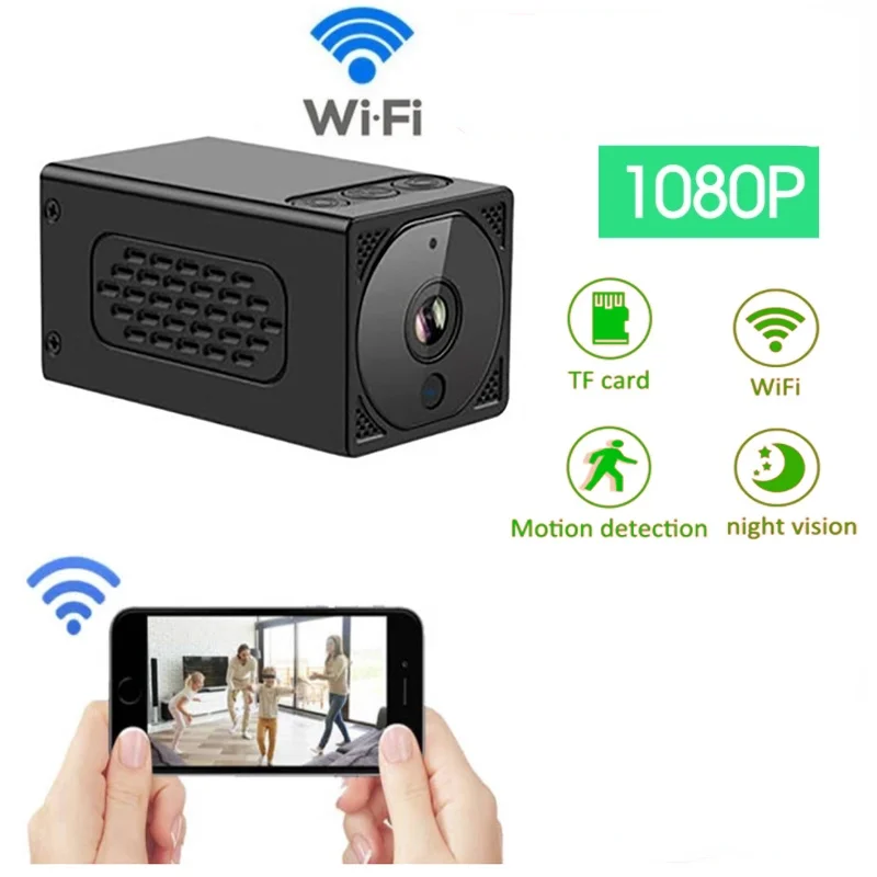 Мини Wi-Fi камера HD 1080P ночное видение мобильный мониторинг односторонняя запись