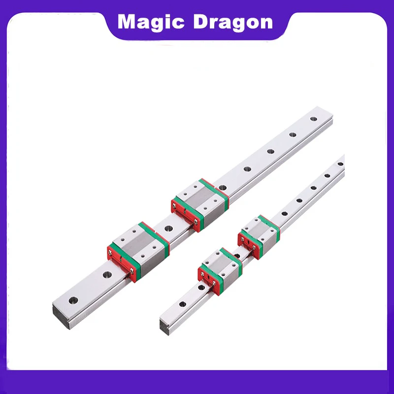 Guida Lineare In Miniatura MGN12H – Lunghezza 450 Mm, Larghezza 12 Mm, Con Blocco Scorrevole, Per Macchine Automatiche - 2