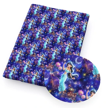 

David accessories 50*140cm Cartoon Girl Printed Polyester Cotton Fabric Tissue Children Home Textile DIY Fabric,c11152