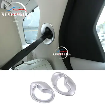 

2pcs Second Seat safty belt Pillar Frame Trims For Land Rover Discovery 5 17-18