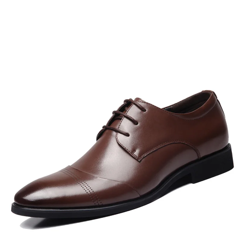 

New 2016 Top Patent Leather Pointed Oxfords Men Height Increasing Classic Business Shoes Men's Dress Shoes size 46