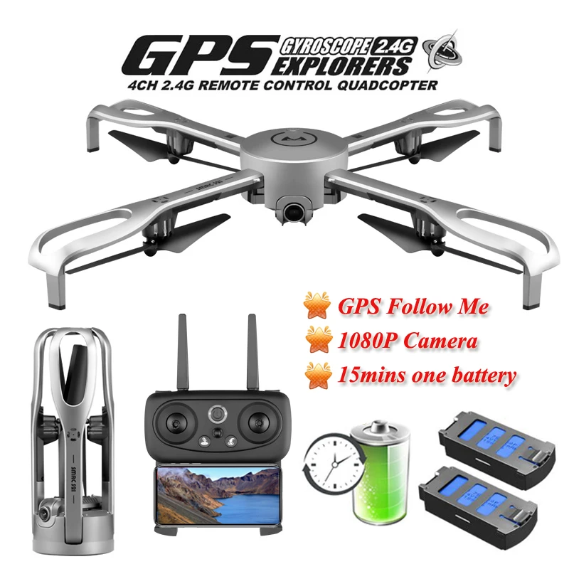 Profissional Drone Smart Follow Quadcopter Gps Drone with Camera HD