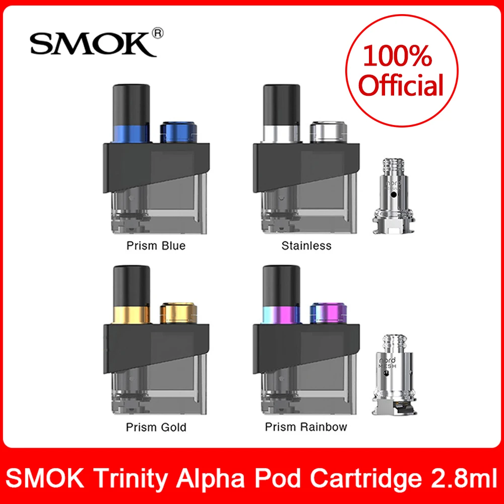 Оригинальный картридж SMOK Trinity Alpha Pod 2 8 мл с катушкой nord mesh для электронной
