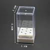 MAOHANG 7Holes Nail Art Drill Grinding Head Bit Holder Display Storage Box Container Stand Rack Manicure 2