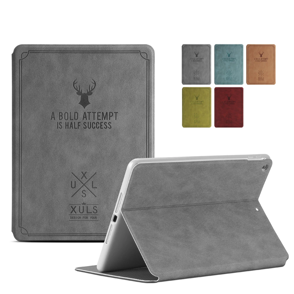 Case for iPad 10.2 Leather Magnetic Stand Smart Cover for iPad 7th Generation Cases Deer Pattern Funda for iPad 10.2 Case