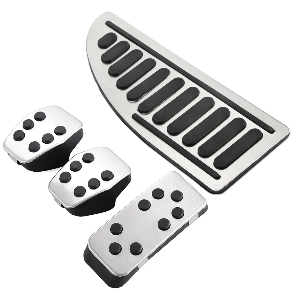 

New Arrival Car styling Stainless steel Pedal Cover For Ford Focus 2 Focus 3 4 MK2 MK3 MK4 RS ST 2005-2016 auto accessories