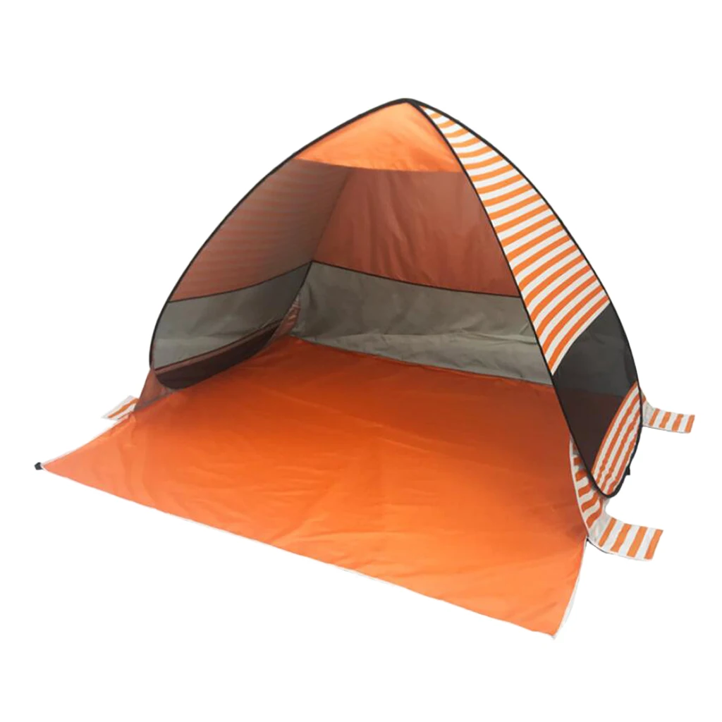 Outdoor Camping Beach Tent Sun Shelter Anti UV Canopy Vented Sunshade for Family Picnic 2-3 Person with Carry Storage Bag