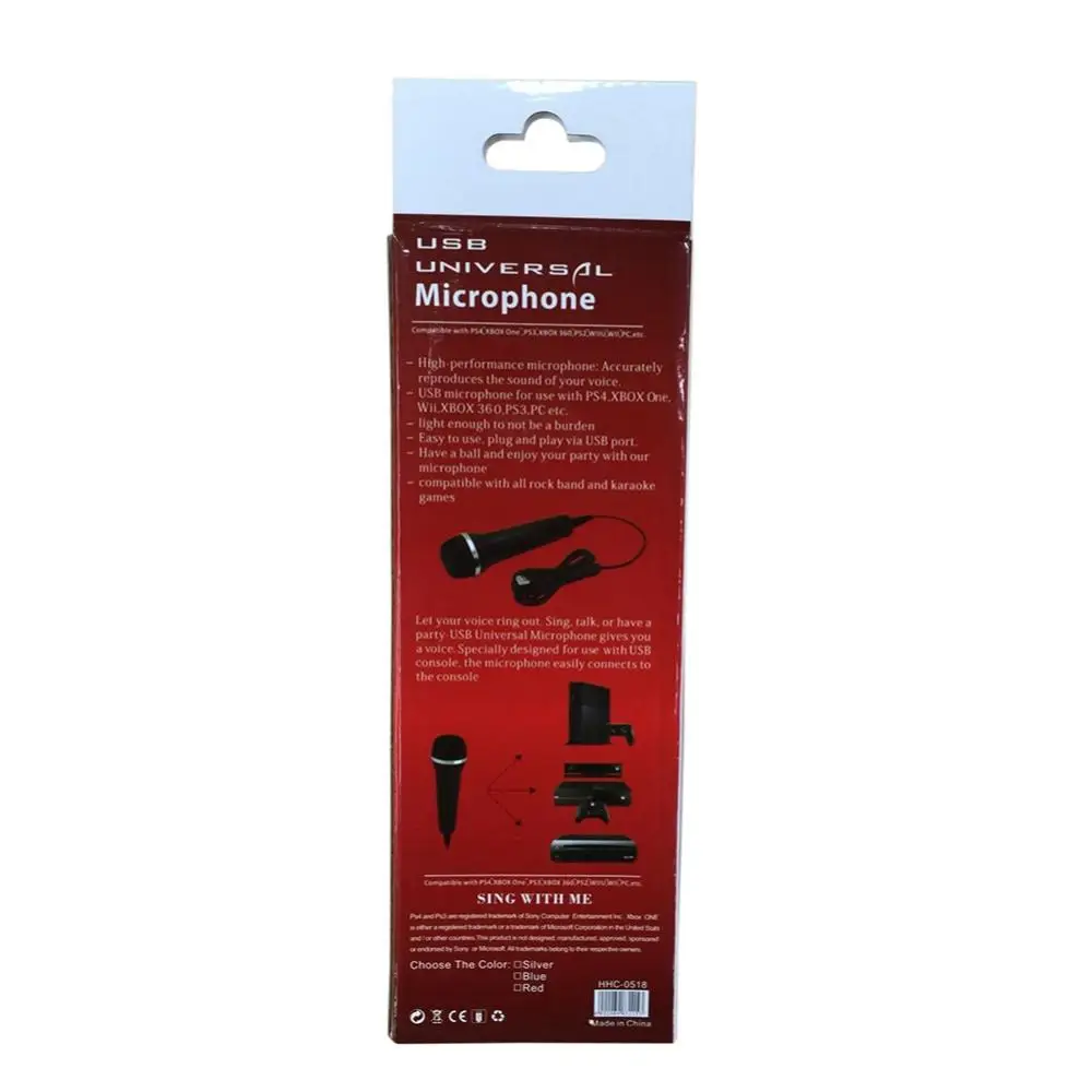 Для PS4 для wii для XBOX360 USB проводной микрофон Высокопроизводительные геймпады караоке микрофон