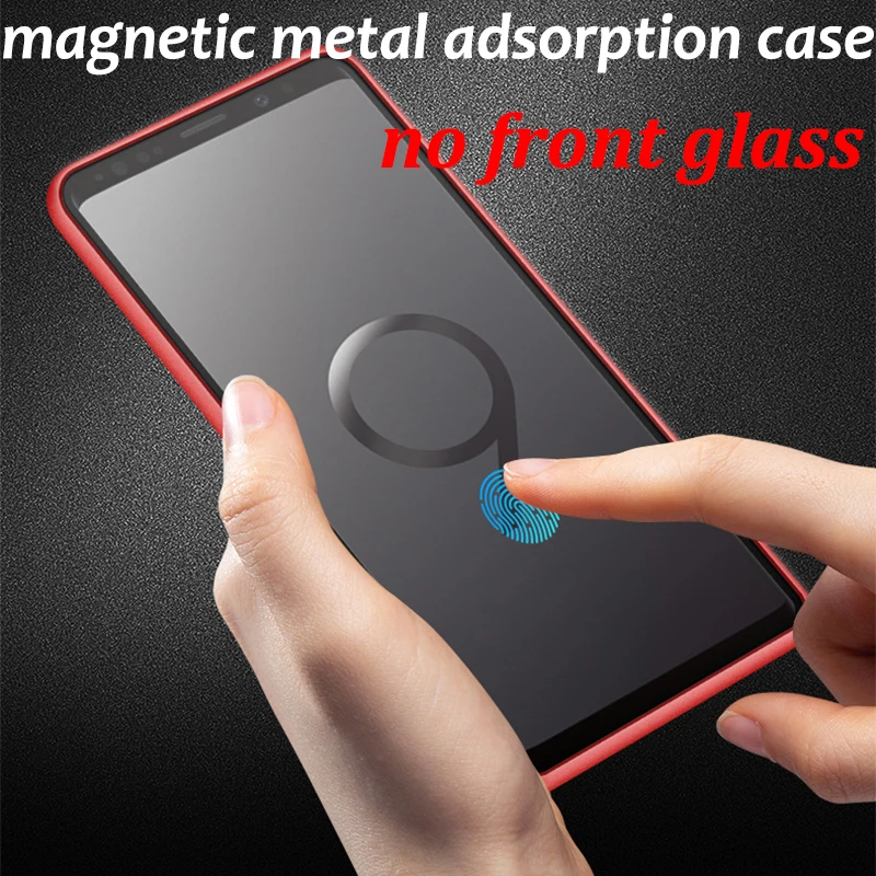 Magnetic Metal Adsorption Case For Samsung Galaxy S8 S9 S10 Plus S10E Note 9 8 S7 Edge M20 M10 A30 A50 A7 A8 A9 J4 J6 2018 |
