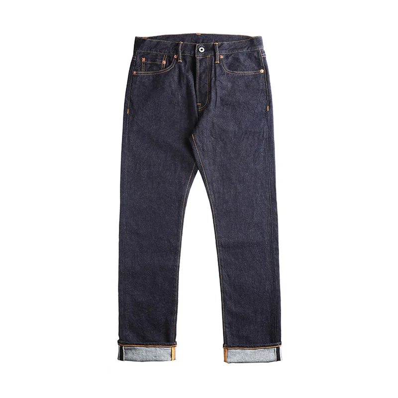 Promo GT-0002 Read Description! raw indigo selvage washed denim slim fitting pants sanforized raw denim jean 12oz