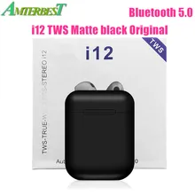 AMTERBEST I12 TWS сенсорное управление мини беспроводные Bluetooth 5,0 наушники стерео гарнитура Pk I10 I11 TWS для Android IOS смартфон