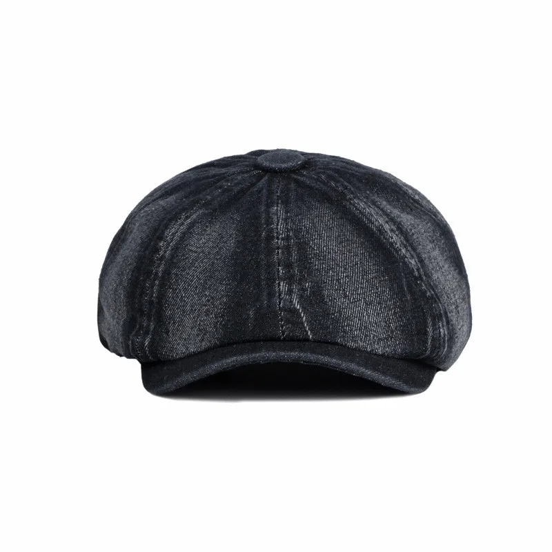 LDSLYJR Four Seasons Cotton Solid Color Newsboy Caps Flat Peaked Cap Men and Women Painter Beret Hats 46 beret hat,newsboy cap,newsboy hat