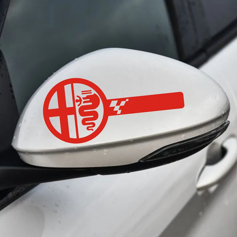 20 PCS FOR ALFA ROMEO Custom Wing Mirror Body Decals Stickers MiTo Giulietta Giulia Stelvio 159 147 156 166 GT Car Styling | Автомобили и