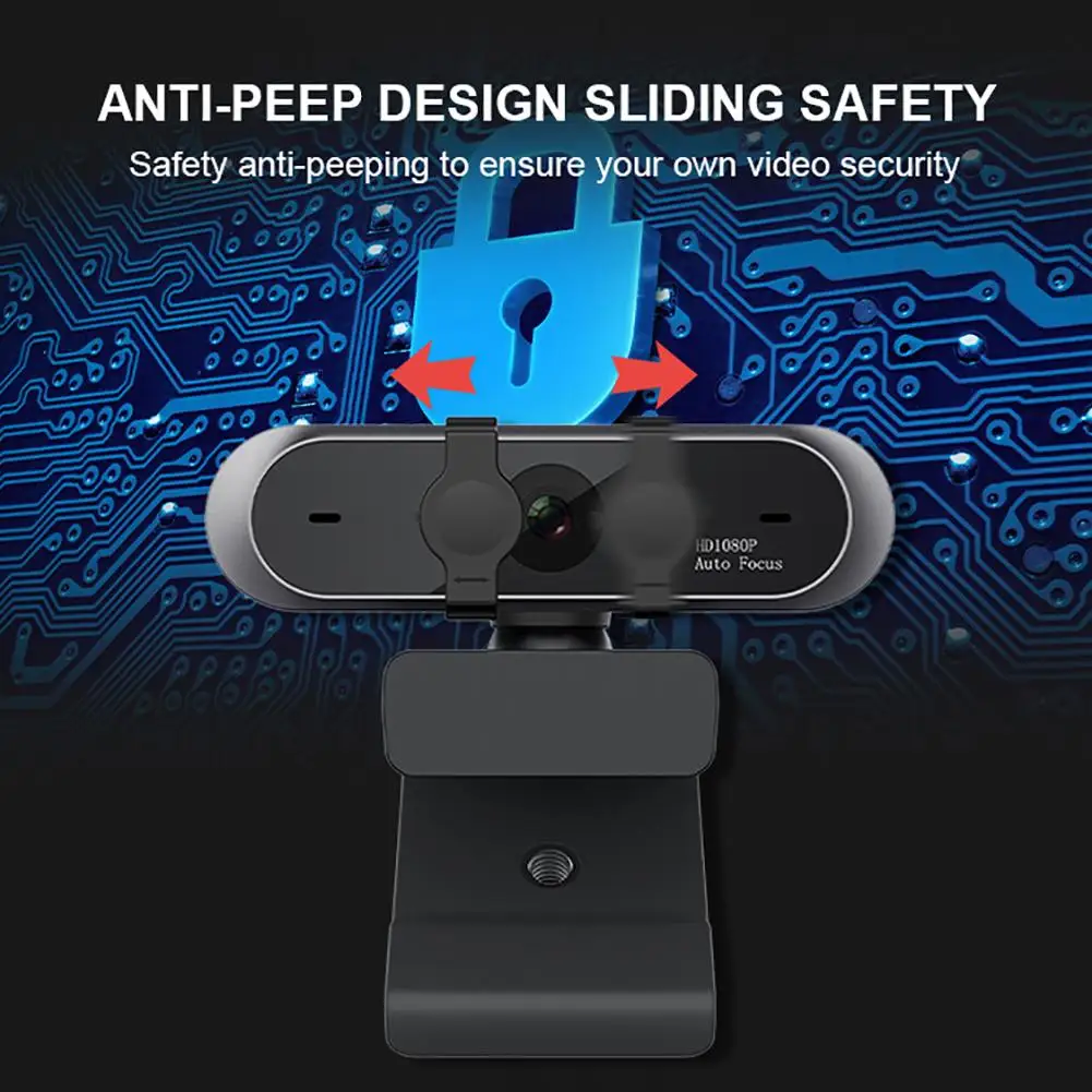 webcam anti-peeping câmera ajustável rotatable para transmissão