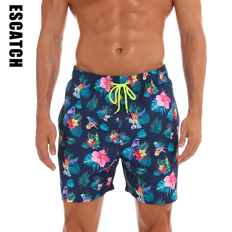 Новые мужские плавки, забавные шорты, сетчатая подкладка, пляжная одежда для плавания, купальные костюмы, полосатые плавки для мальчиков, быстросохнущие шорты - Цвет: A13