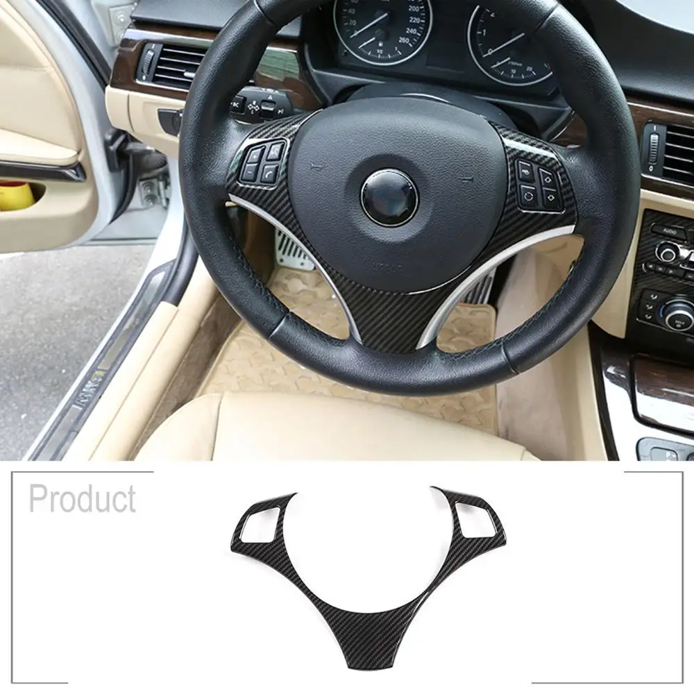 

Car Steering Wheel Button Decoration Frame Trim For BMW 3Series E90 E92 E93 2005-2012 1Series E82 E87 2004-2011 Auto Accessories