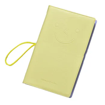 

Retro Notebook Memo Daily Emoticon Leather Book Blocks Pocket Notes
