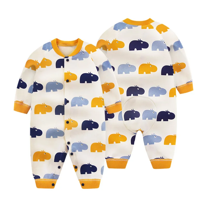 Spring and autumn newborn jumpsuit baby go out to wear baseball clothes autumn cotton long sleeve climbing clothes - Цвет: 25