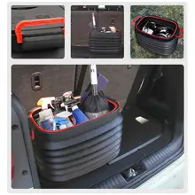 

Multifunctional Storage Box 37L Collapsible Car Trunk Home Bucket Organziser Car Accessories