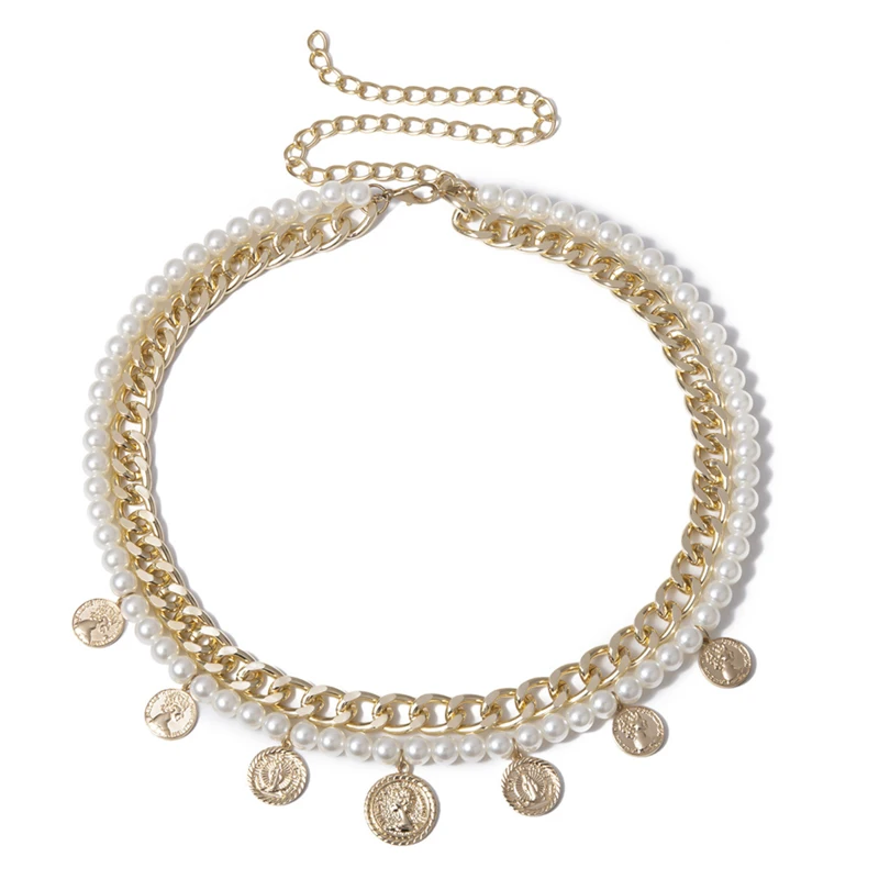 Женский цепной ремень на талию золотые металлические ремни для платья Блестящие модные дизайнерские высококачественные украшения женский аксессуар