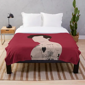 

HARRY TATTOOS Throw Blanket Soft Sherpa Blanket Bed Sheet Single Knee Blanket Office Nap Blanket