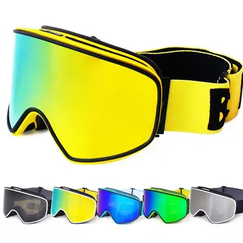 

2019 Ski Goggles 2 In 1 With Magnetic Dual-use Lens For Night Skiing Anti-fog Uv400 Snowboard Goggles Men Women Ski Glasses