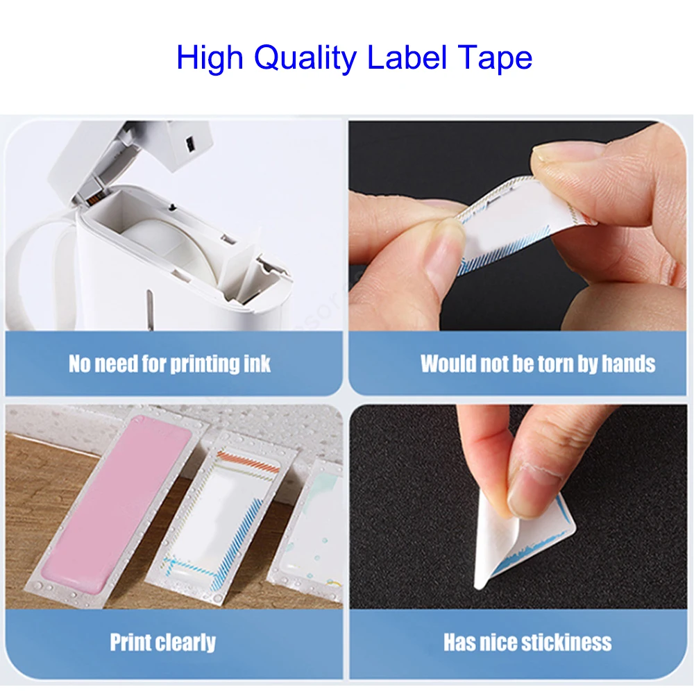 Niimbot Supermercado Label Paper Impermeável Anti-óleo Etiqueta de Preço Resistente ao Rasgo Cor Resistente a Riscos D11 D110 - Imagem 4