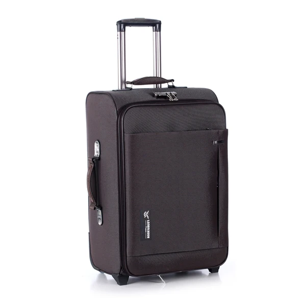 Оксфордский багаж на колёсиках большой емкости деловой Дорожный чемодан-Тележка коробка для мужчин и женщин сумка-интернат 2" 24" 2" дюймов - Цвет: 20 inch Brown