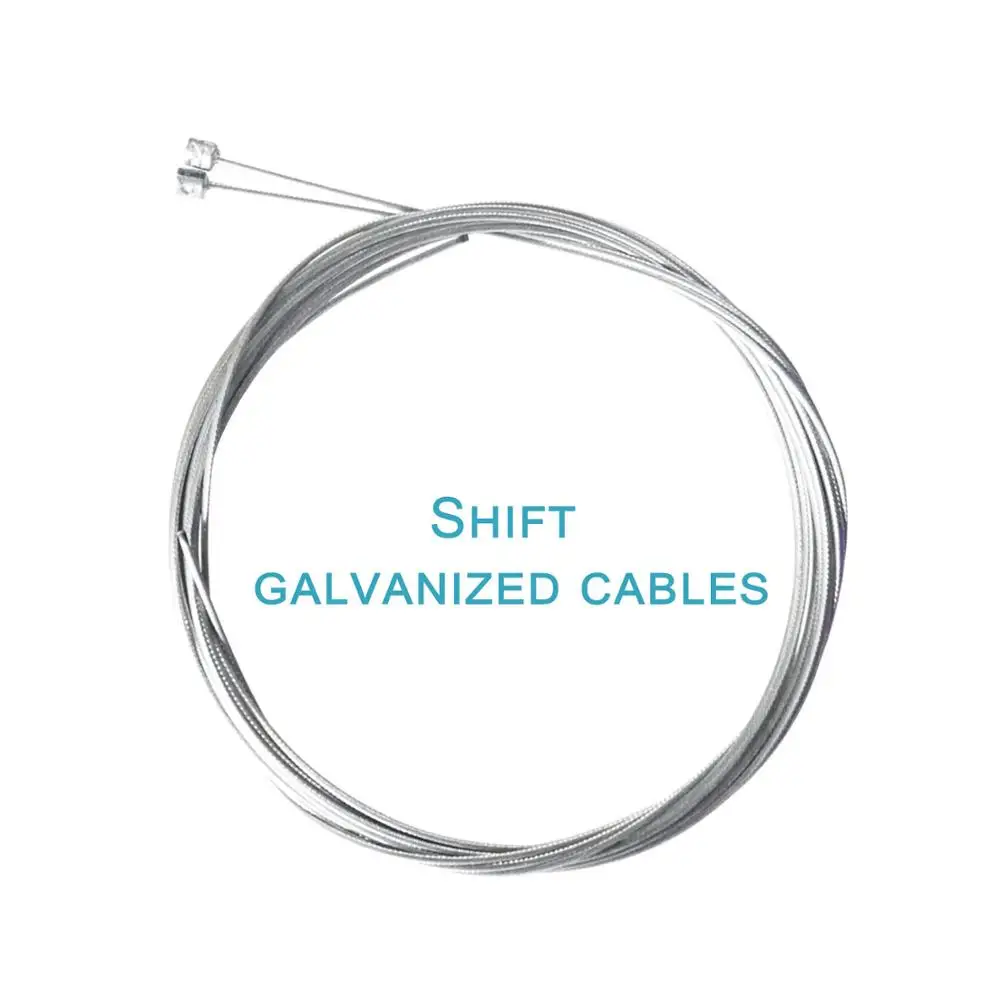 Galvanize Shift 2 шт велосипед Гальванизированный из нержавеющей стали переключения передач Кабельная линия сердцевина, Внутренний провод из стали MTB дорожный велосипед высокопрочная прочная линия - Цвет: Galvanize Shift