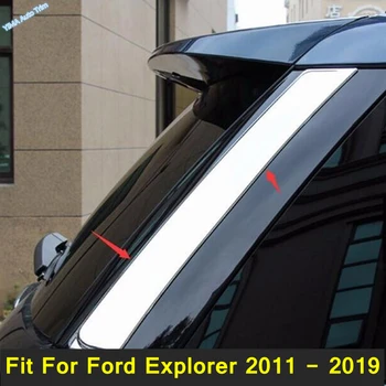 

Lapetus Car Styling Rear Triangle Window Spoiler Wing Cover Trim Panel Car Covers 2 Pcs / Set For Ford Explorer 2011 - 2019 ABS
