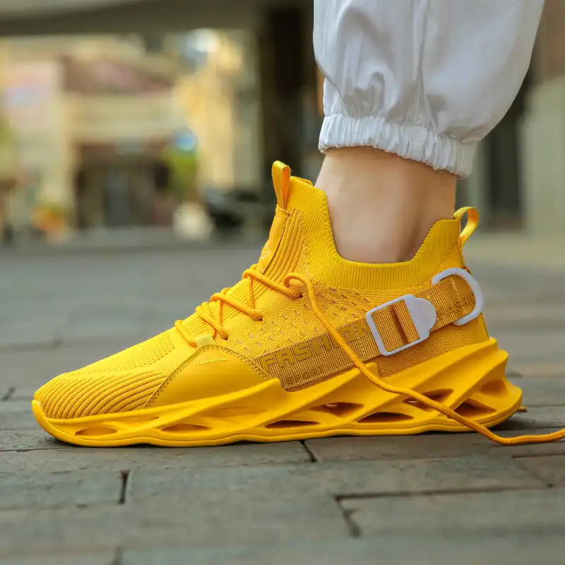 yellow colour shoes mens
