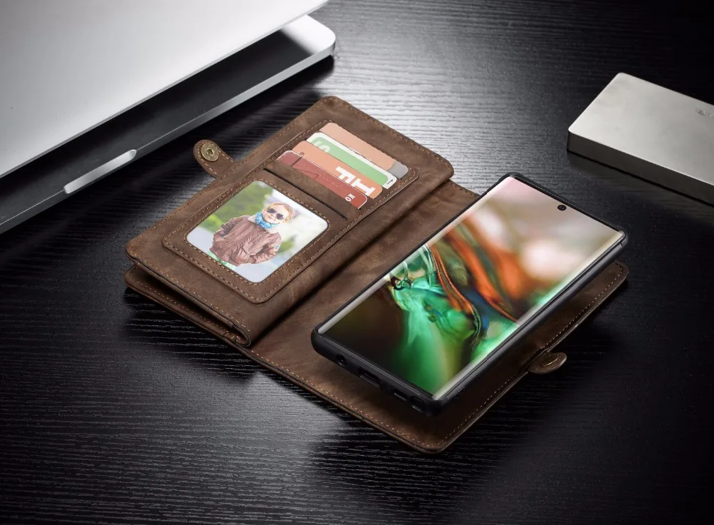 Винтажный Магнитный кожаный чехол CaseMe для samsung Galaxy Note 10 Pro Plus, флип-чехол, чехол-бумажник для samsung Galaxy Note10