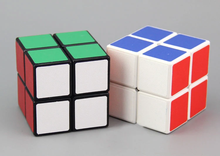 Wdyzd 2x2x2 волшебный кубик Профессиональный 5 см Черно-белый и матовый без наклеек головоломка игрушки для детей взрослых подарок на день рождения