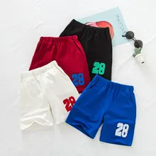 Спортивные шорты для мальчиков г. Летние однотонные повседневные шорты с принтом цифр шорты на гусеничном ходу повседневные штаны