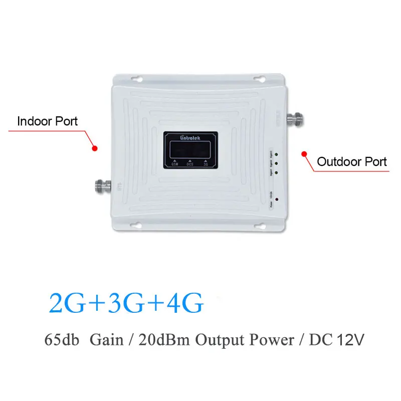 Lintratek трехдиапазонный 2G 3g 4G 900 1800 2100 МГц 850 2600 усилитель сигнала, работающий на Сотовая связь усилитель ретранслятор сигнала сотового телефона fh
