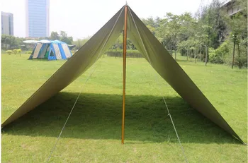 

TECHTONGDA 4 Season Waterproof Cotton Canvas Yurt Bell Tent with Mosquito Screen Door &Windows
