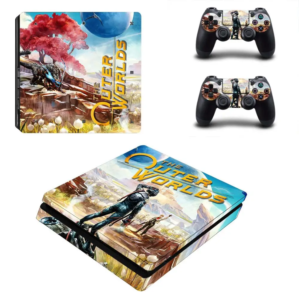 YSP4S-3948 Внешний мир PS4 тонкая кожа Наклейка для playstation 4 консоль и контроллер PS4 тонкая кожа Наклейка виниловая - Цвет: YSP4S-3948