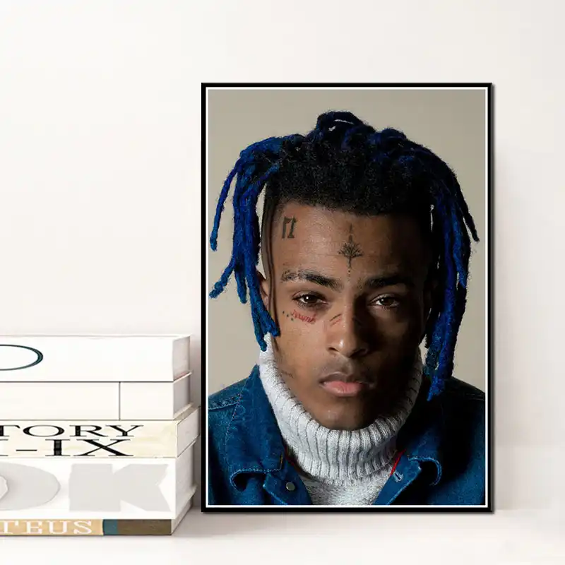 J351 XXXTentacion Rap хип хоп музыкальная звезда художественная живопись печать на