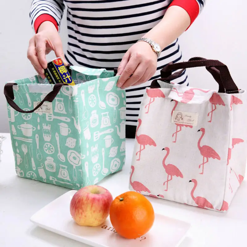 

Portable Insulated Thermal Cooler Lunch Box Bento Tote Picnic Storage Bag Case