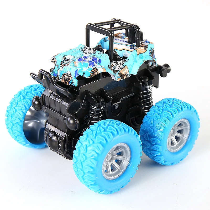 1PC Kids Car Toys Monster Truck Inertia SUV Friction Power Vehicles Baby Boys Super Car Blaze Wheel Children Gift Toys Hot - Цвет: Цвет: желтый