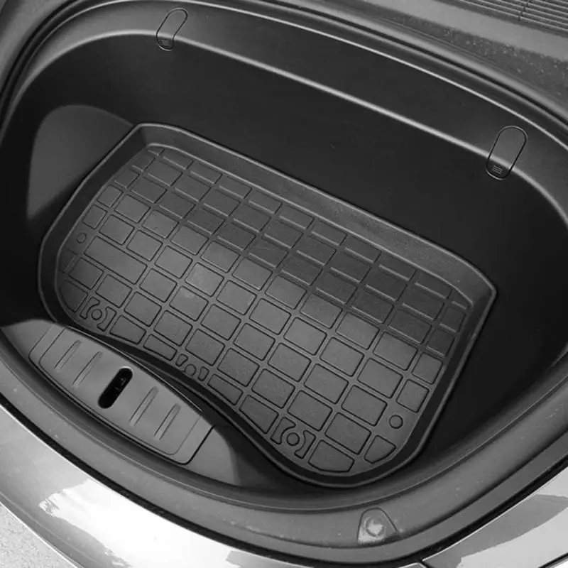 ТПЭ черного цвета резиновый коврик для переднего багажника Frunk Cargo Liner Protector Anti Slip