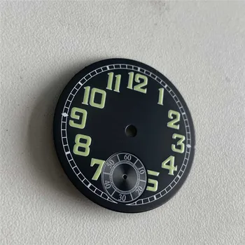 

34.9mm Black Watch Dial for ETA 6498 For Seagull ST3600/ ST3620 Series Movement Watch Repair Parts