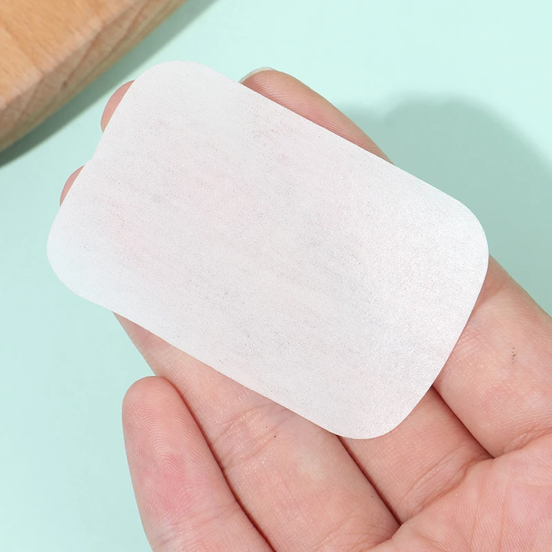 1pc disposable soap paper portable outdoor travel clean soap slice hand face washing bath scented slice mini skin soap with box 100×Portable Washing Slice Sheets Bath Hand Travel Scented Foaming Soap Paper