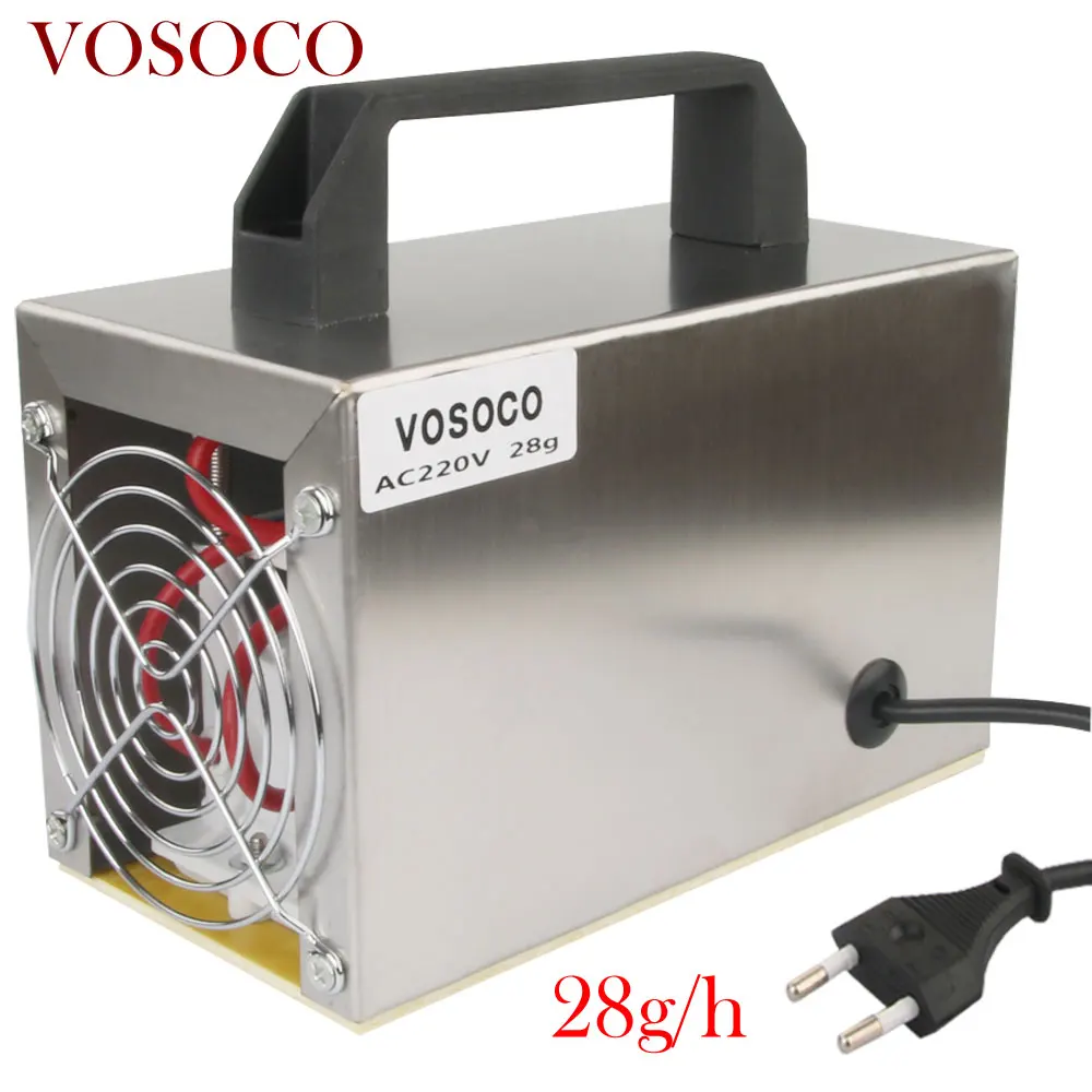 

Ozone Generator 28g/h Portable Ozonizer Air water Purifier Sterilizer treatment Ozone addition to formaldehyde 220V