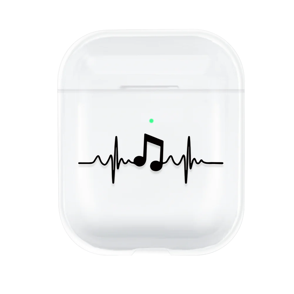09 Чехол для наушников для Apple Airpods, защитный чехол, милая карта, Прозрачный Роскошный Жесткий Чехол для наушников, чехол для Airpods - Цвет: 09