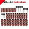 102Pcs Drum Sanding Sleeves Fit Sander Rotary Tool w/ 1/2 3/8 1/4 Inch Mandrels ► Photo 2/6