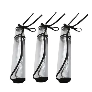 

3pcs PVC Transparent Cover Outdoor Protection Dustproof Face Guard Face Sheild Protective Hat Cover