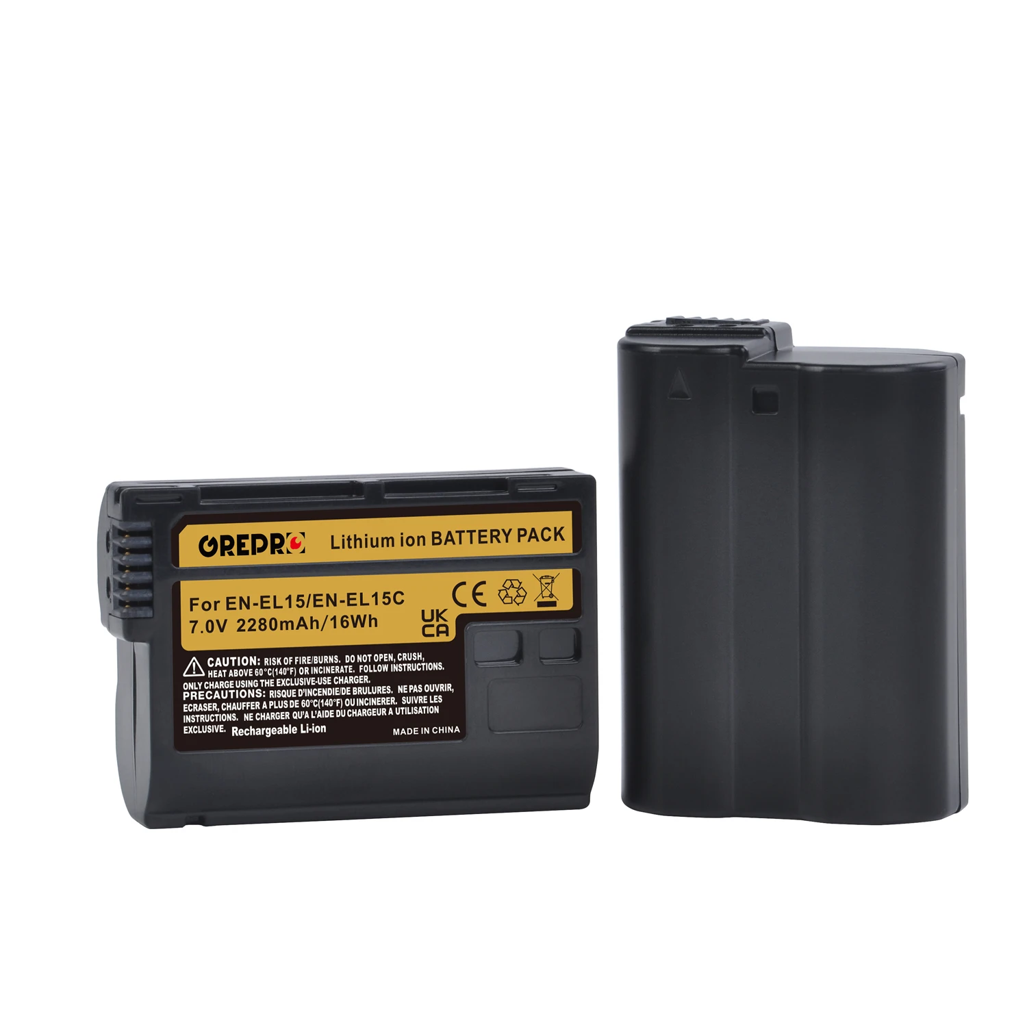 SMALLRIG EN-EL15c Kit De Batteries Pour Nikon, 22,5 W Chargeur Double